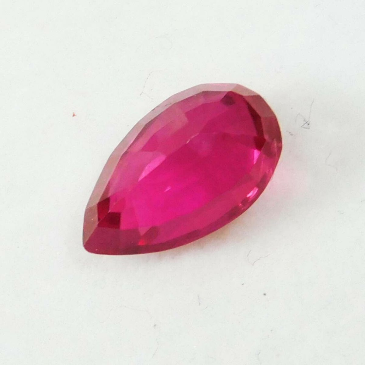 1 Ct Rare Natural Ruby Pink Mozambique Pear Shape Certified Loose Gemstones