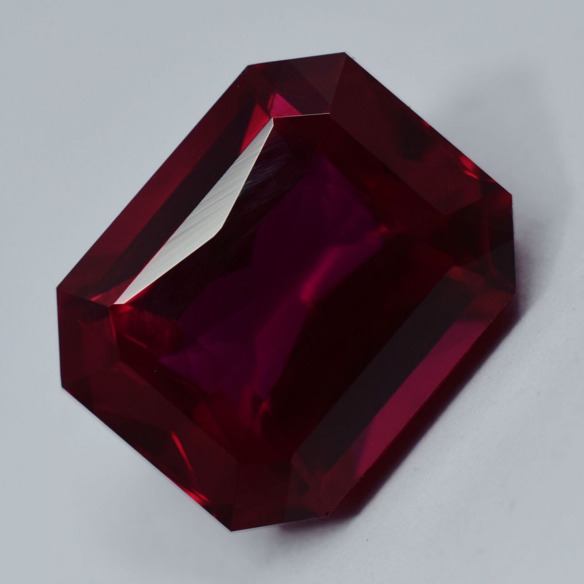 10.00 Ct NATURAL Red RUBY Emerald Shape CERTIFIED Loose Gemstone