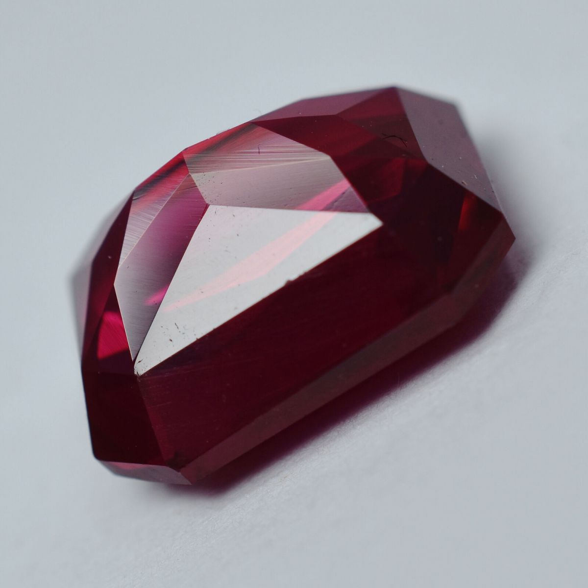 10.00 Ct NATURAL Red RUBY Emerald Shape CERTIFIED Loose Gemstone