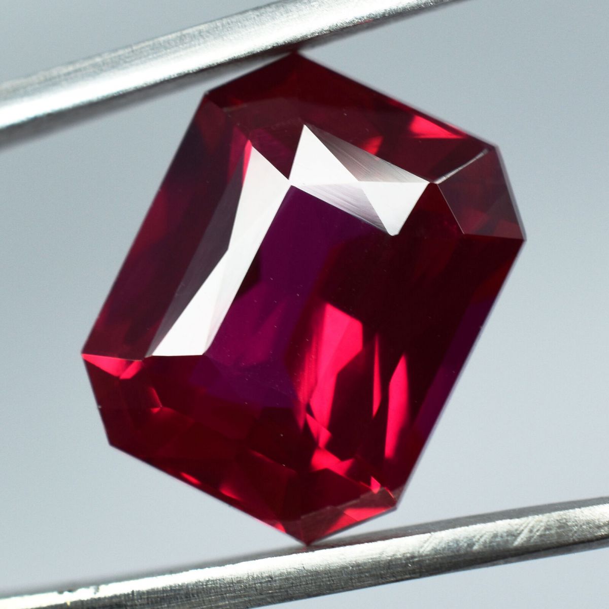 10.00 Ct NATURAL Red RUBY Emerald Shape CERTIFIED Loose Gemstone