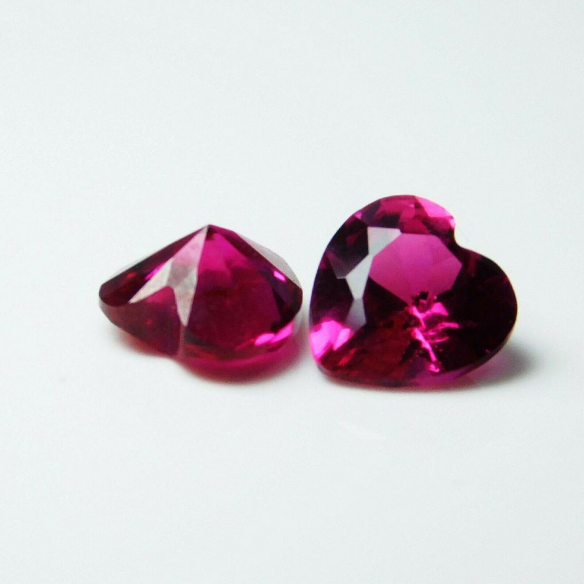 2 Ct Natural Red Ruby Heart Shape CERTIFIED Loose Gemstone 6x6 mm Each