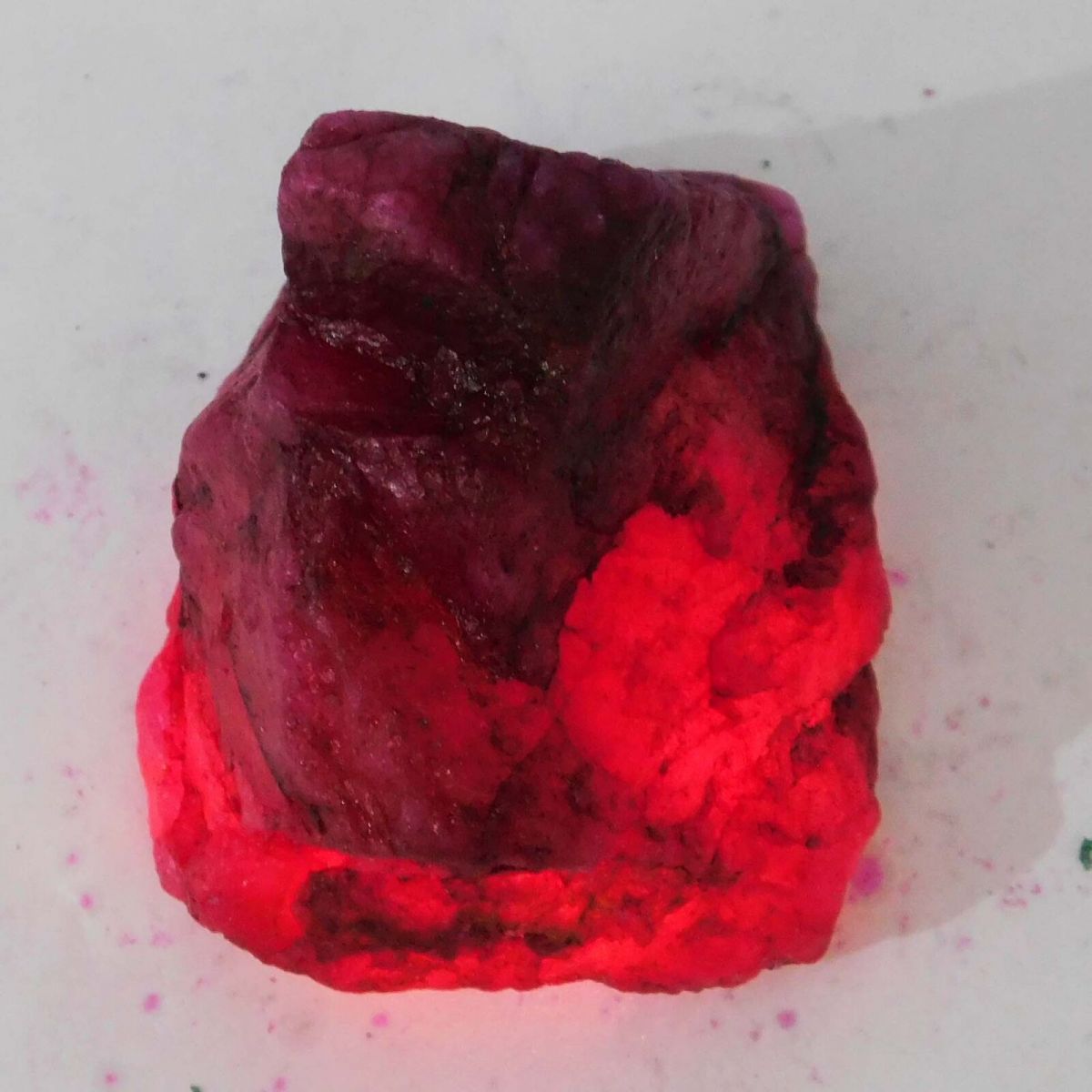 531.25 Ct NATURAL RUBY HUGE ROUGH EARTH MINED CERTIFIED LOOSE GEMSTONE RED COLOR