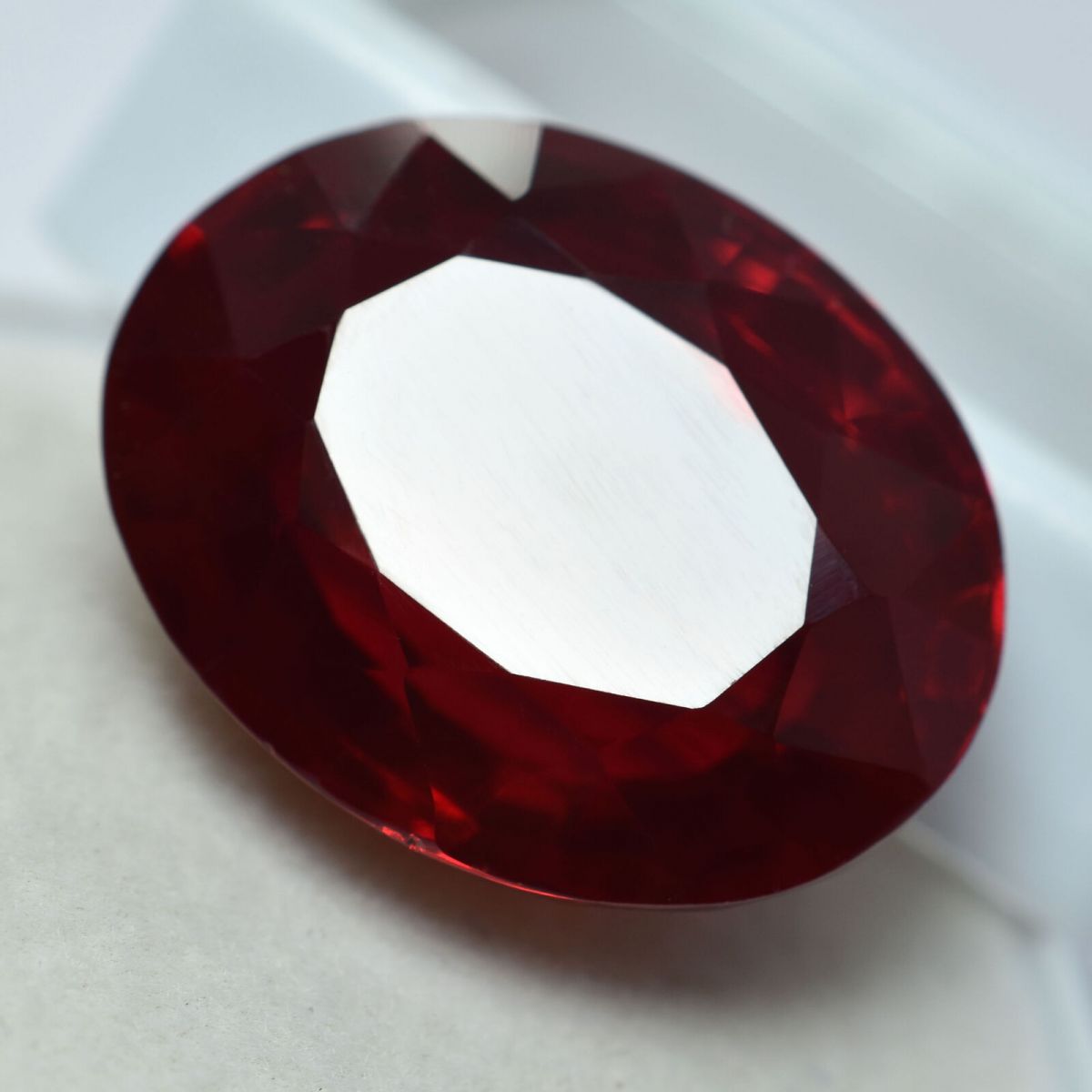 30 Ct NATURAL Red RUBY Oval CERTIFIED Loose Gemstone Huge Size |