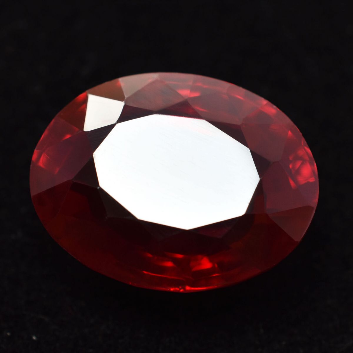 30 Ct NATURAL Red RUBY Oval CERTIFIED Loose Gemstone Huge Size |