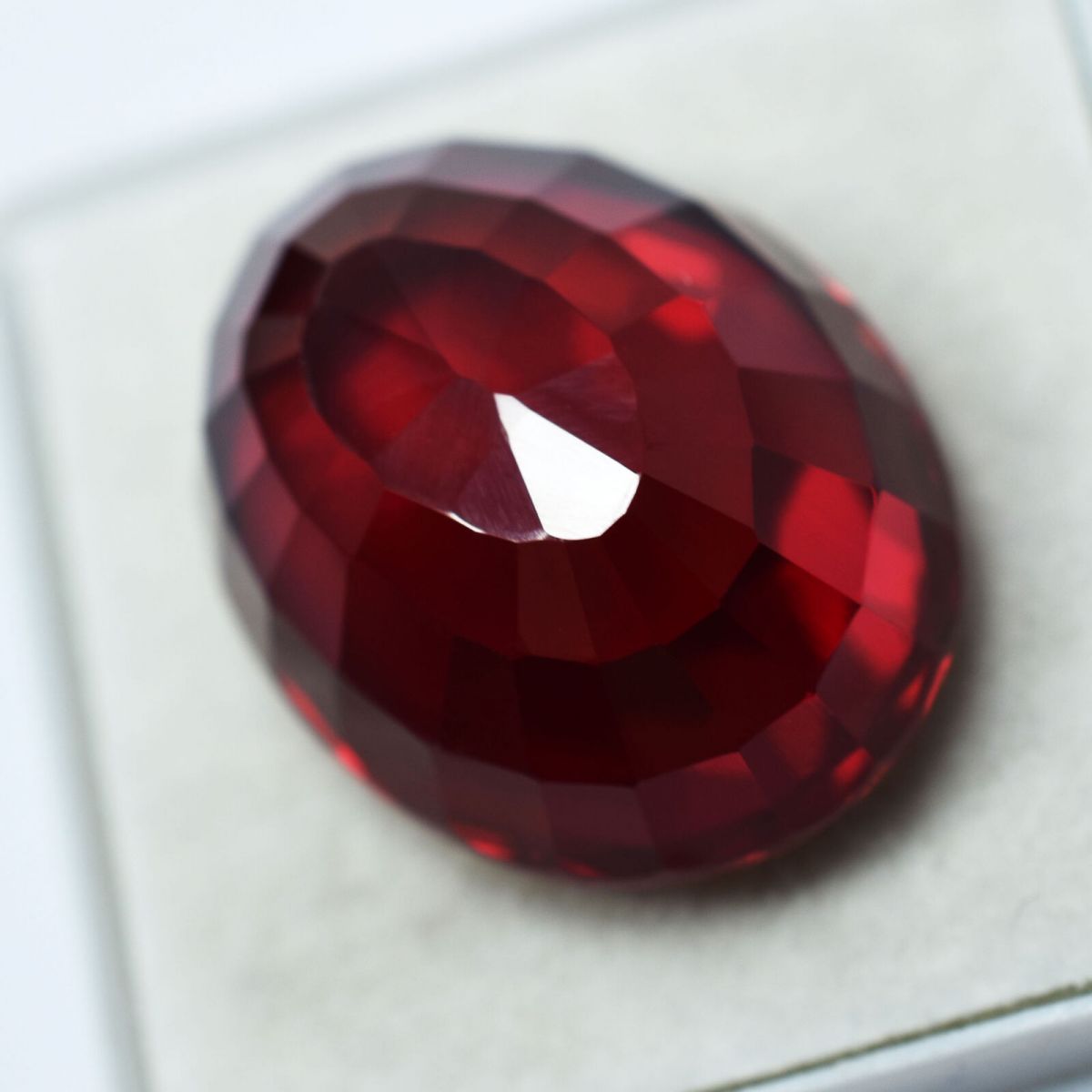 30 Ct NATURAL Red RUBY Oval CERTIFIED Loose Gemstone Huge Size |