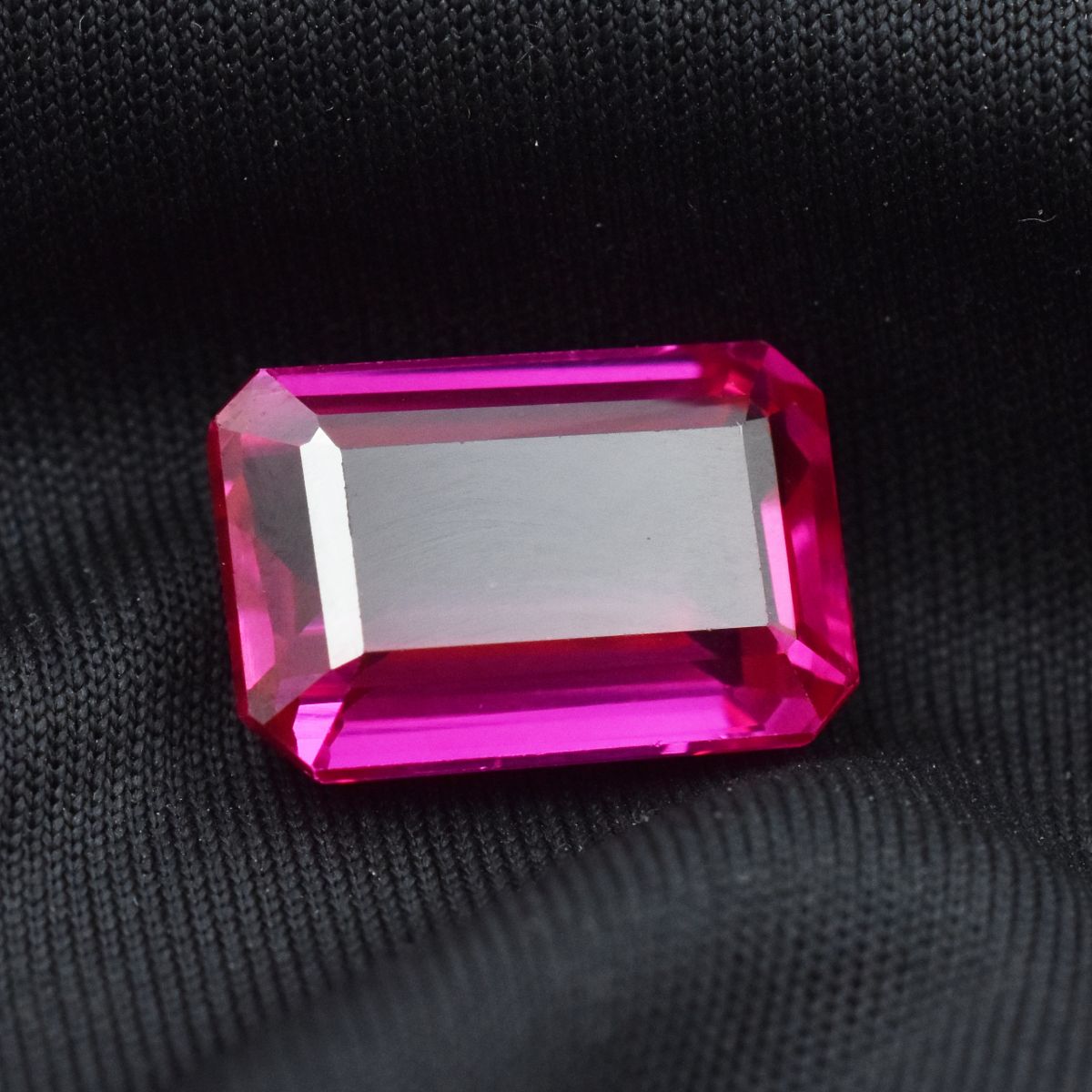 16.15 Ct Natural CERTIFIED Ruby Pink Emerald Cut Loose Gemstone Ring Size