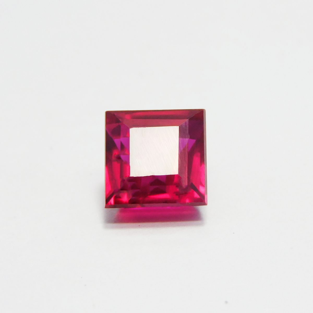 Bloody Red Ruby 4.35 Ct Natural Loose Gemstone CERTIFIED Square Cut