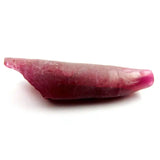 Pink stone on a white background