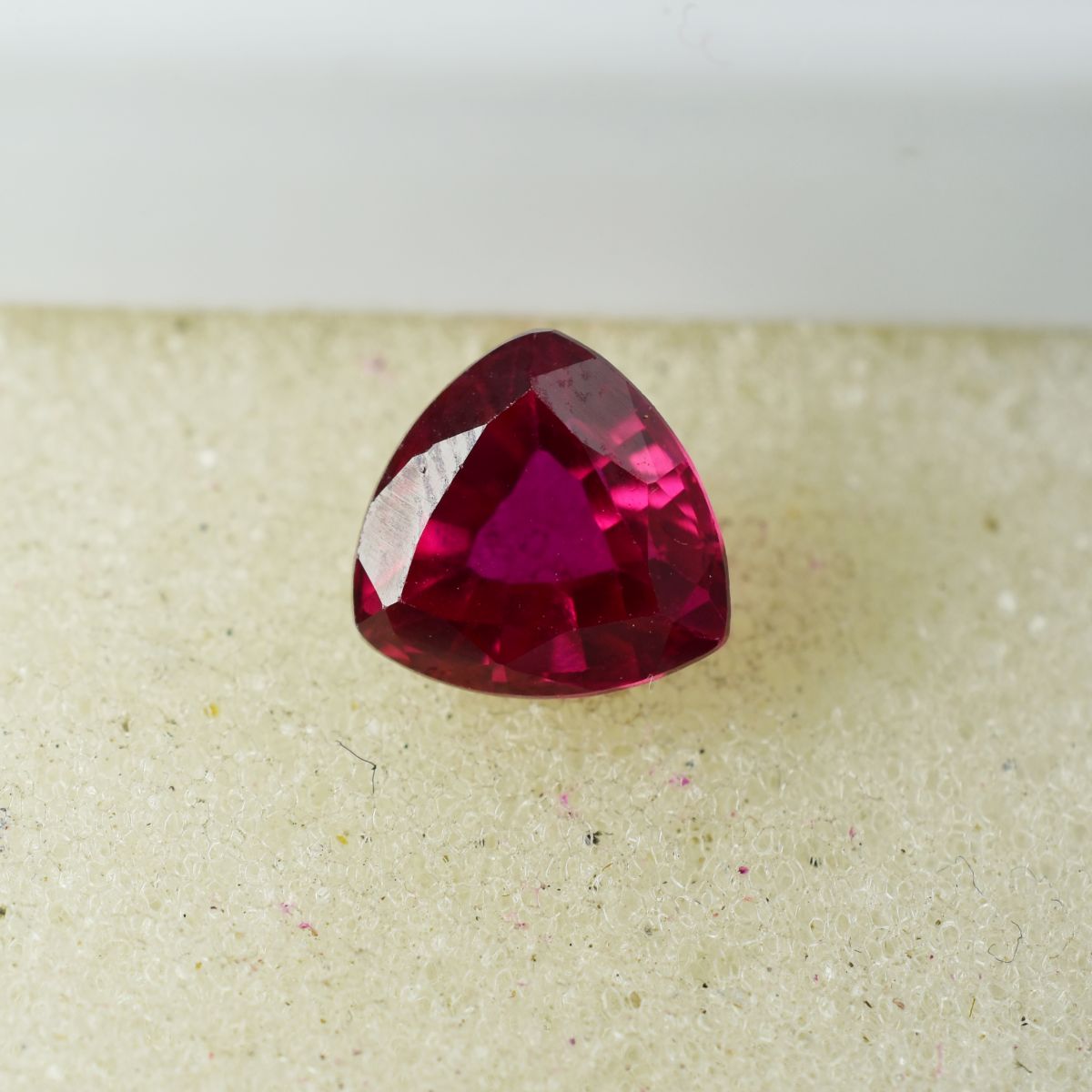 3.45 Ct Trillion Cut Pink Ruby Natural CERTIFIED Loose Gemstone For Ring