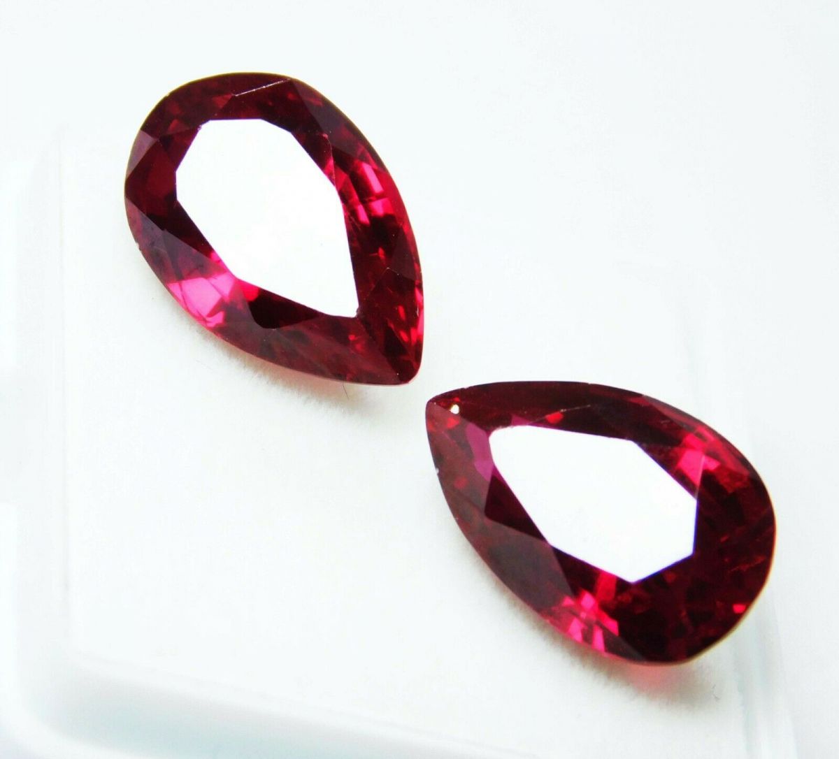 16 Carat Red Ruby Pear Cut Ring Size Natural Loose Gemstone CERTIFIED