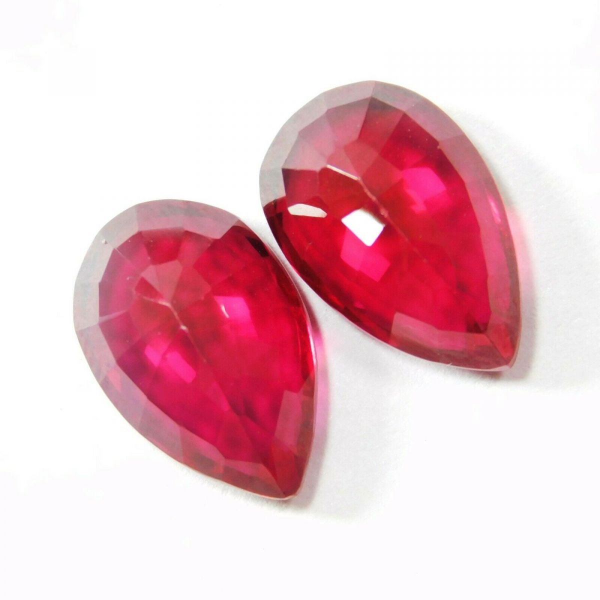 16 Carat Red Ruby Pear Cut Ring Size Natural Loose Gemstone CERTIFIED