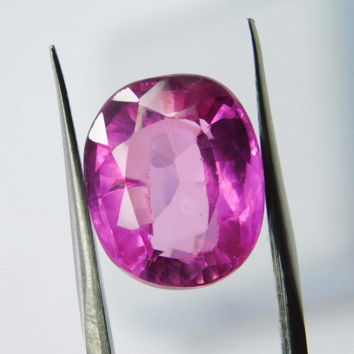 7.15 Ct Natural Pink Ruby Loose Gemstone CERTIFIED Oval Cut Earring Size