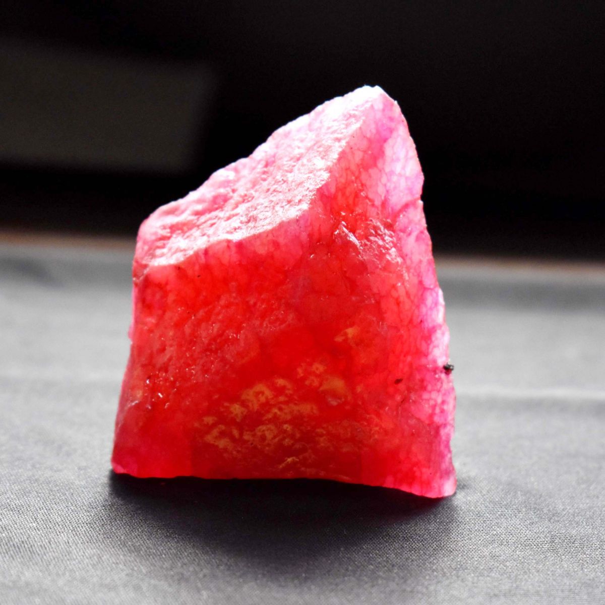 377.45 Ct Natural Pinkish Ruby Uncut Rough Huge Size CERTIFIED Loose Gemstone