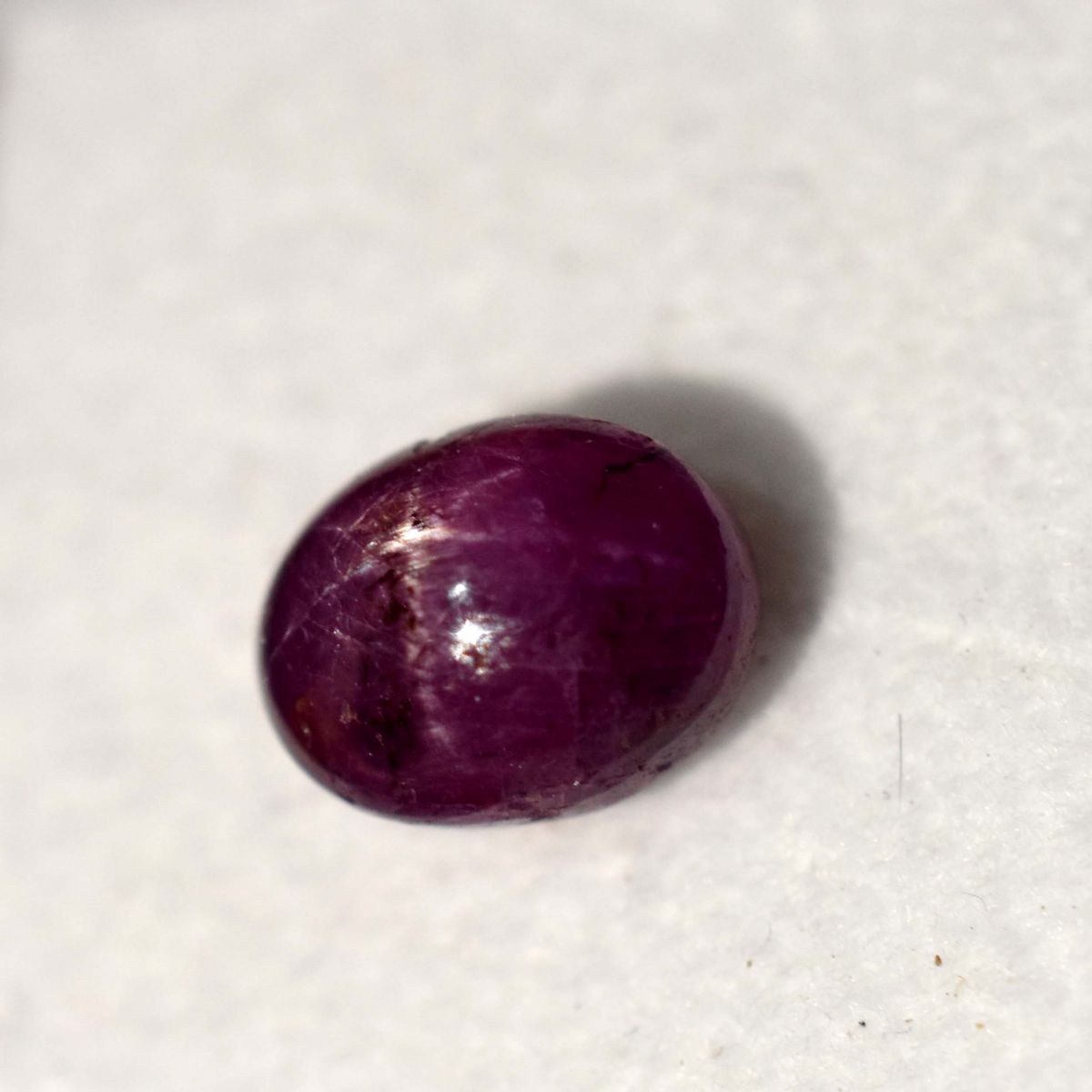 CERTIFIED 7.10 Ct Natural Amazing RED Star Ruby Oval Shape Loose Gemstone