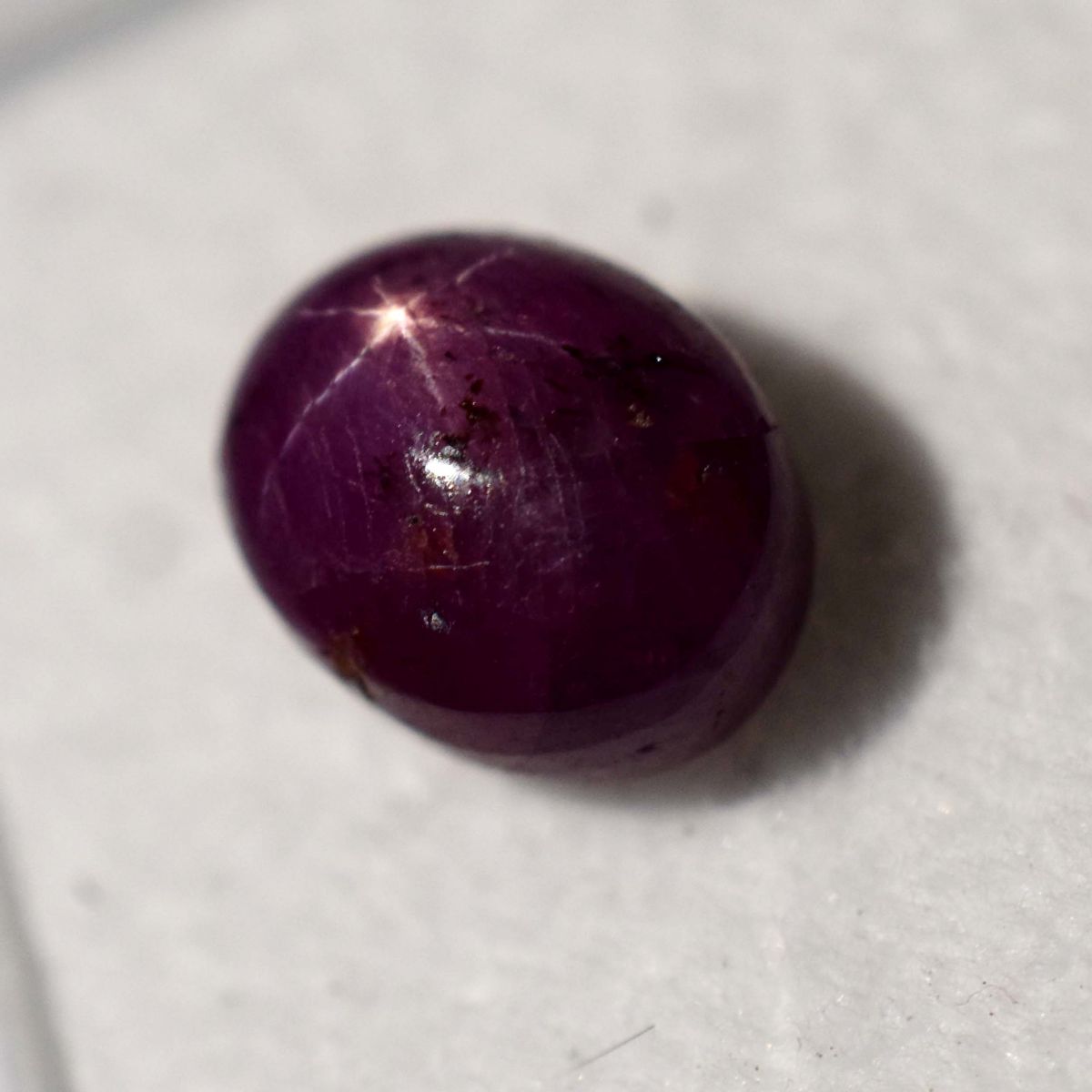 CERTIFIED 7.10 Ct Natural Amazing RED Star Ruby Oval Shape Loose Gemstone