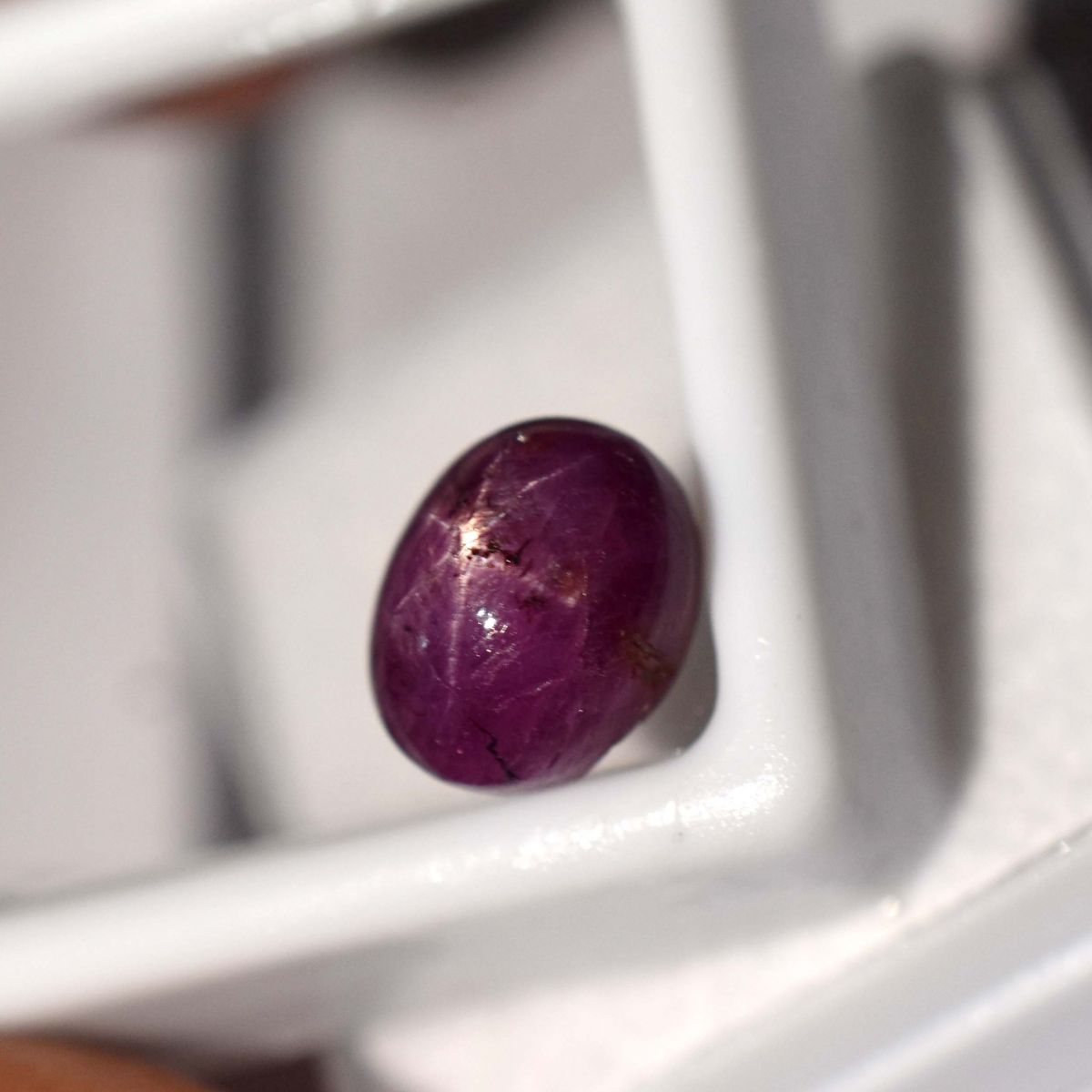 CERTIFIED 7.10 Ct Natural Amazing RED Star Ruby Oval Shape Loose Gemstone