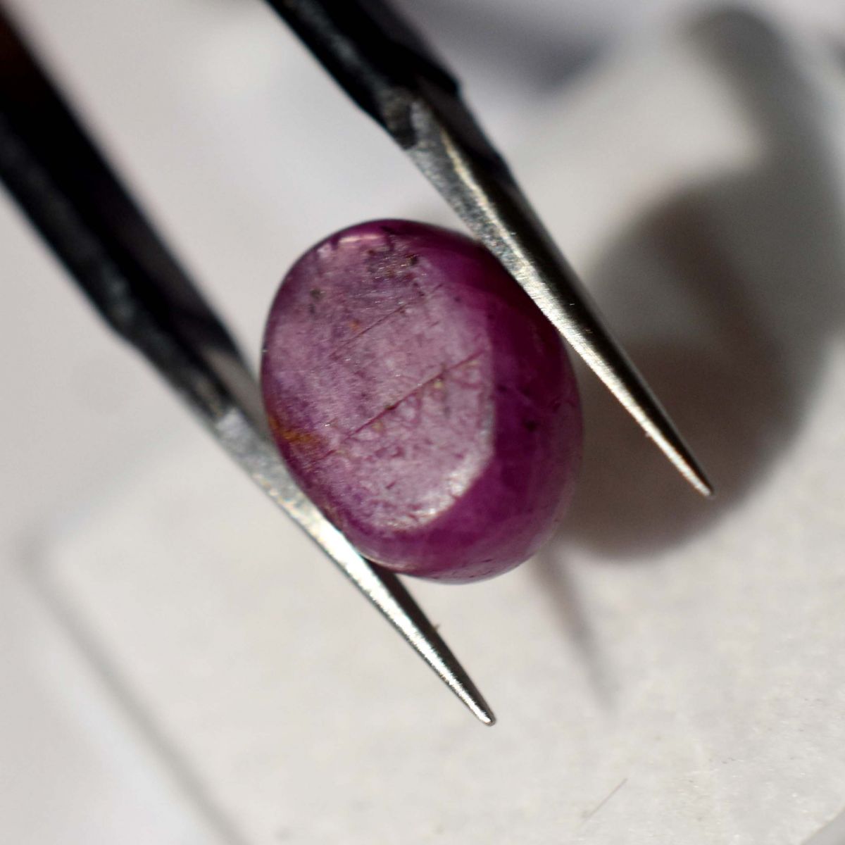 CERTIFIED 7.10 Ct Natural Amazing RED Star Ruby Oval Shape Loose Gemstone