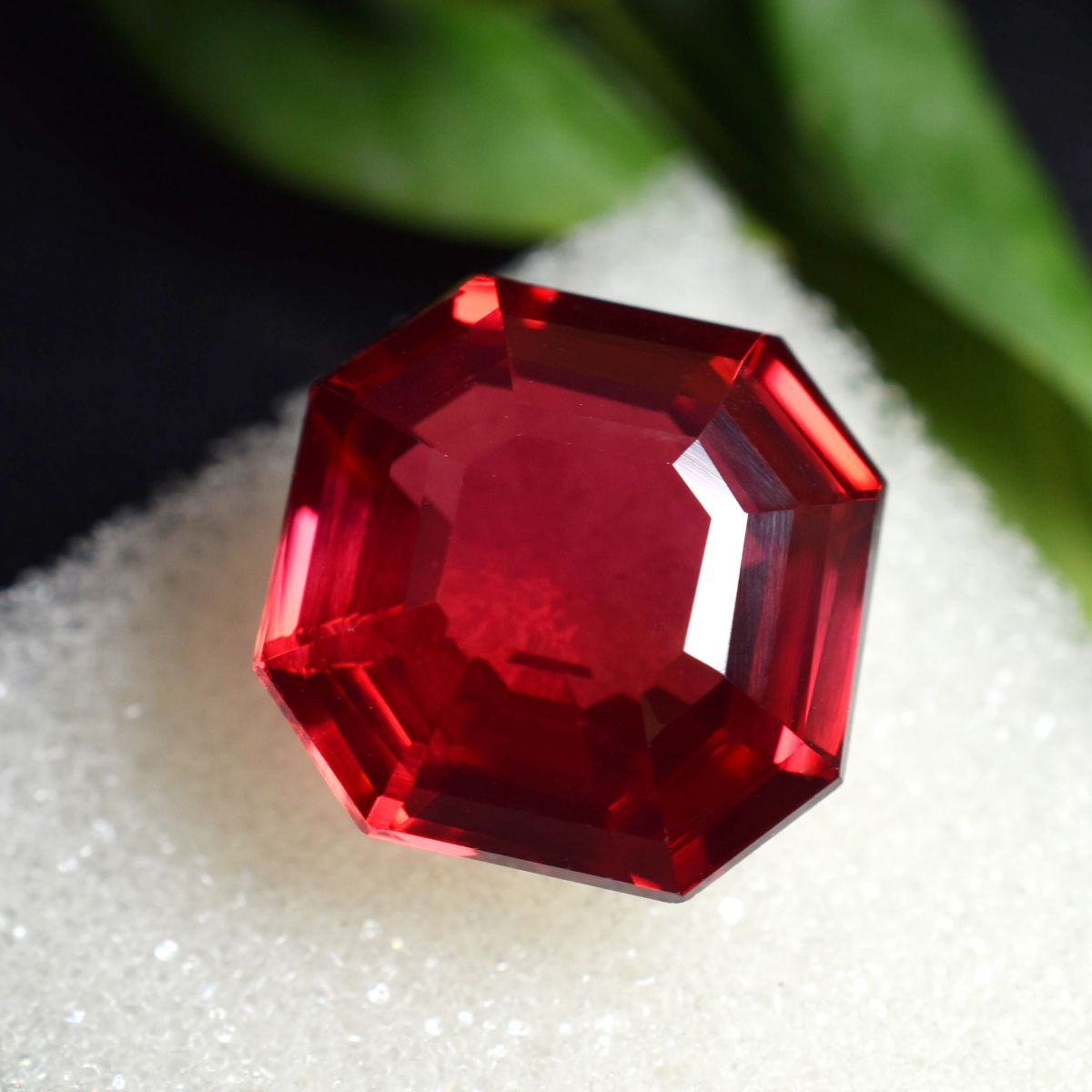 Authentic Loose Gemstone CERTIFIED 9.20 Ct Natural Brilliant Red Ruby Square Cut