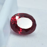Loose Pigeon Blood Pink Ruby 7.55 Ct Oval Shape - Certified Mozambique Ruby on White Background