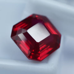 10.80 Ct Impressive Red Ruby Natural Square Cut Loose Gemstone CERTIFIED AAA+