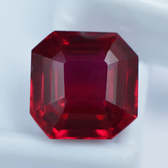 10.80 Ct Impressive Red Ruby Natural Square Cut Loose Gemstone CERTIFIED AAA+