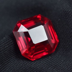 10.80 Ct Impressive Red Ruby Natural Square Cut Loose Gemstone CERTIFIED AAA+