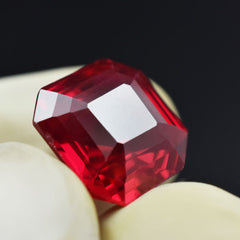 10.80 Ct Impressive Red Ruby Natural Square Cut Loose Gemstone CERTIFIED AAA+