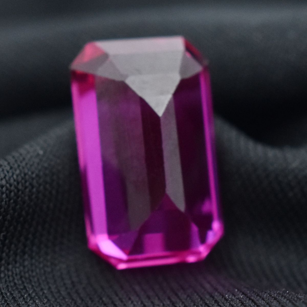 CERTIFIED Ruby Pink Loose Gemstone Natural 9.95 Ct Emerald Shape Ring Size