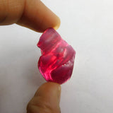 Natural Ruby Uncut 41.70 Ct Red Rough CERTIFIED Earth Mind Loose Gemstones