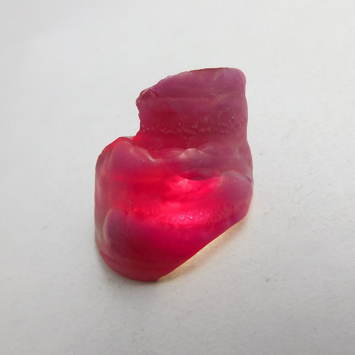 Natural Ruby Uncut 41.70 Ct Red Rough CERTIFIED Earth Mind Loose Gemstones