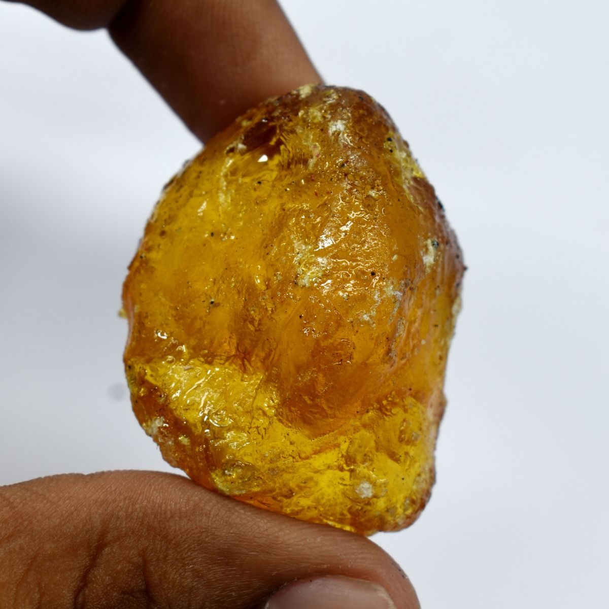 66.45 Ct Amber Gemstone Natural Orange Rough Uncut Raw CERTIFIED Loose Gemstone