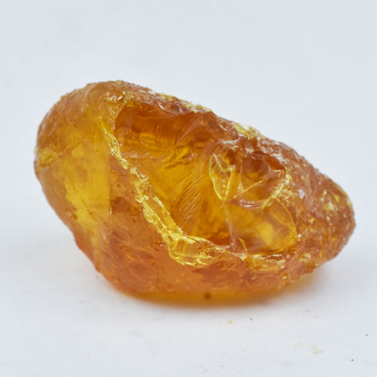 Natural Orange Amber Gemstone Rough 27.00 Ct Uncut CERTIFIED Raw Loose Gemstone