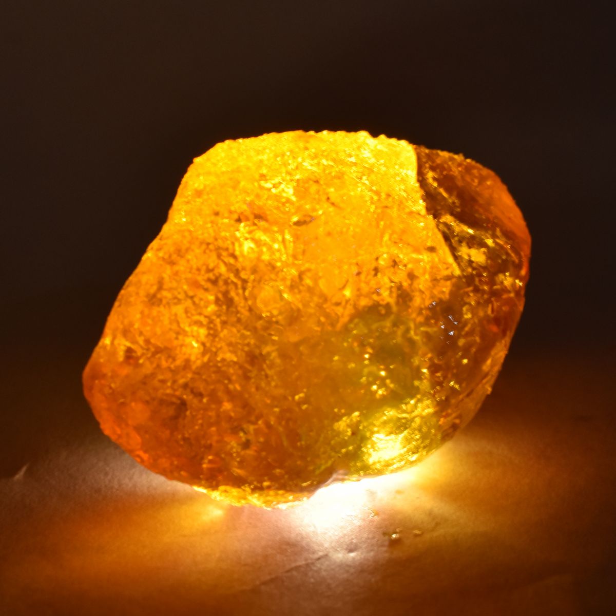 Natural Orange Amber Gemstone Rough 27.00 Ct Uncut CERTIFIED Raw Loose Gemstone