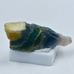 Raw Rough 79.25 Ct Multi Color CERTIFIED Natural Fluorite Uncut Loose Gemstone