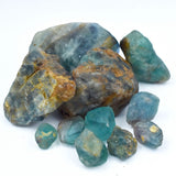 Natural Multi-Color Fluorite 245.45 Ct Uncut Rough CERTIFIED Loose Gemstone Lot