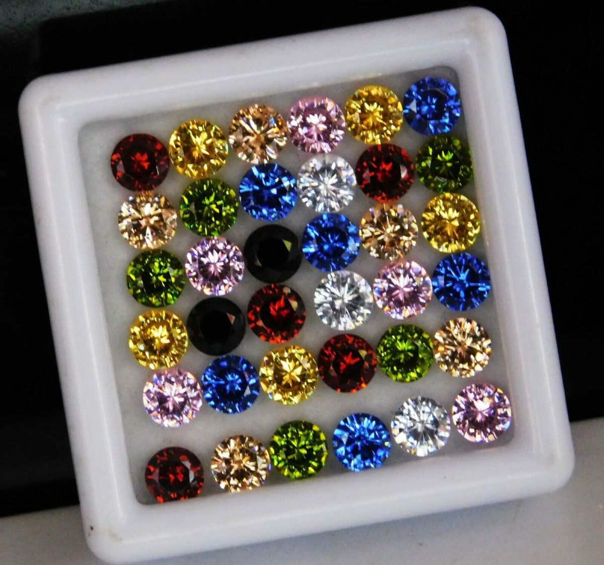 Mix Color Natural Loose Gemstone 5 MM Round Cut 14 Piece CERTIFIED Sapphire Lot