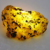 75 Ct Huge Rough Earth Mined Natural Yellow Sapphire CERTIFIED Loose Gemstone