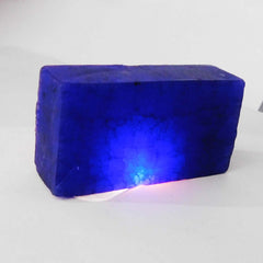 490 Ct Earth Mined Sapphire Blue Natural Huge Rough Loose Gemstone CERTIFIED