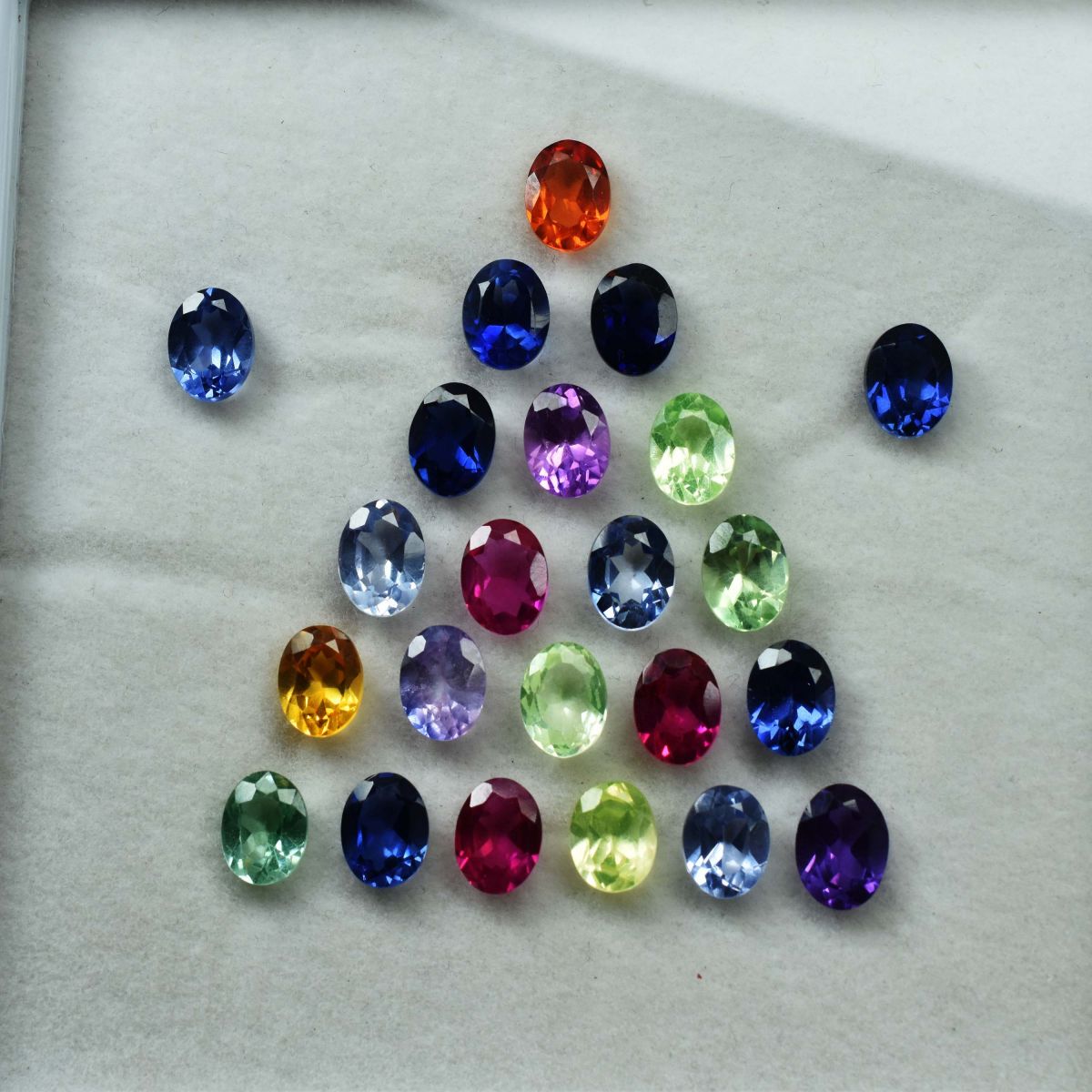 7x5 mm 8 Pcs Natural Sapphire Untreated Oval Cut Loose Gemstone Lot CERTIFIED