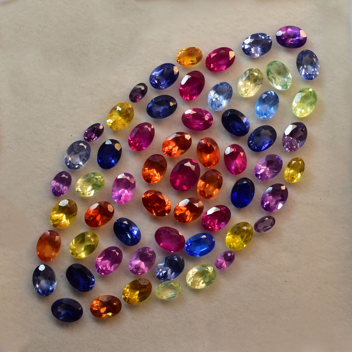 Untreated Sapphire Oval Cut 12 Pcs 7x5 mm Natural CERTIFIED Gemstone Lot