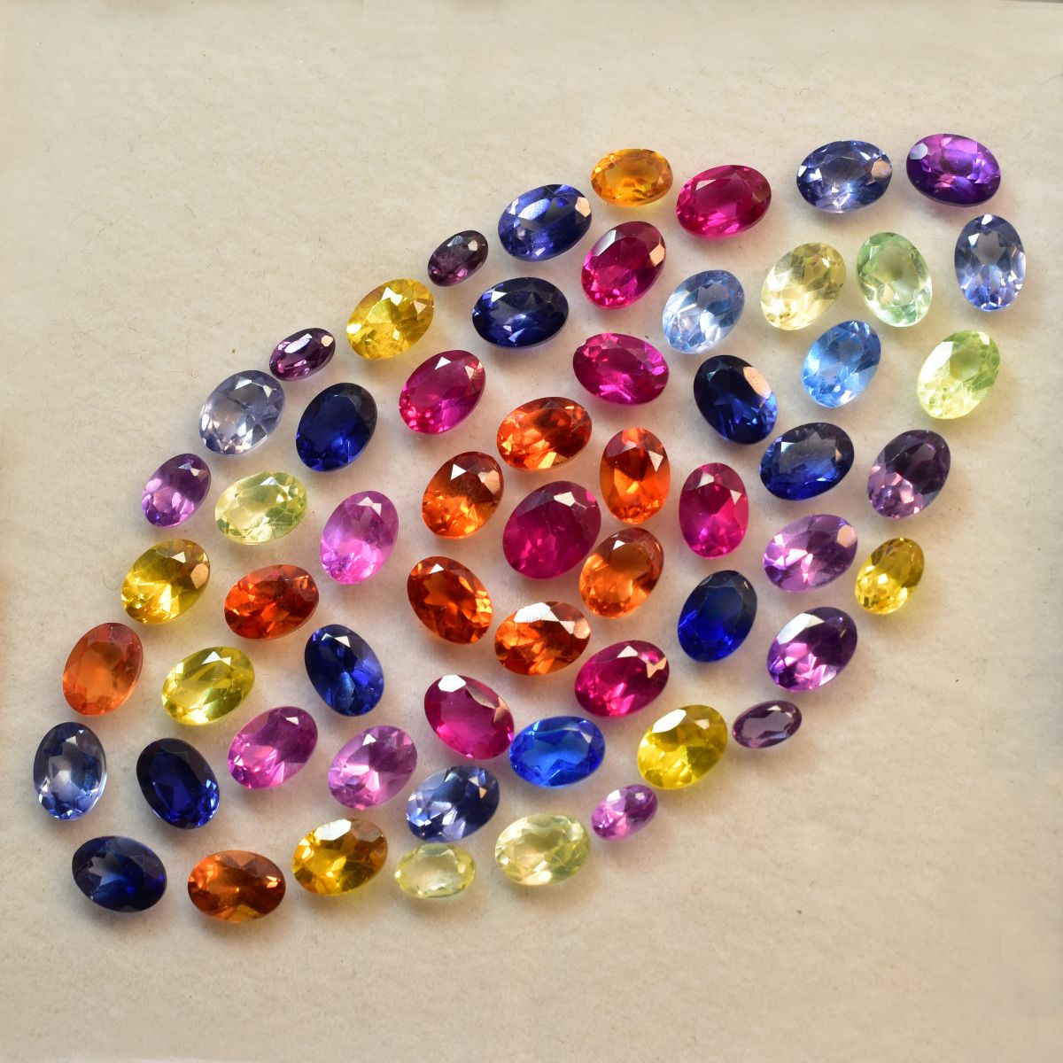 Untreated Sapphire Oval Cut 12 Pcs 7x5 mm Natural CERTIFIED Gemstone Lot