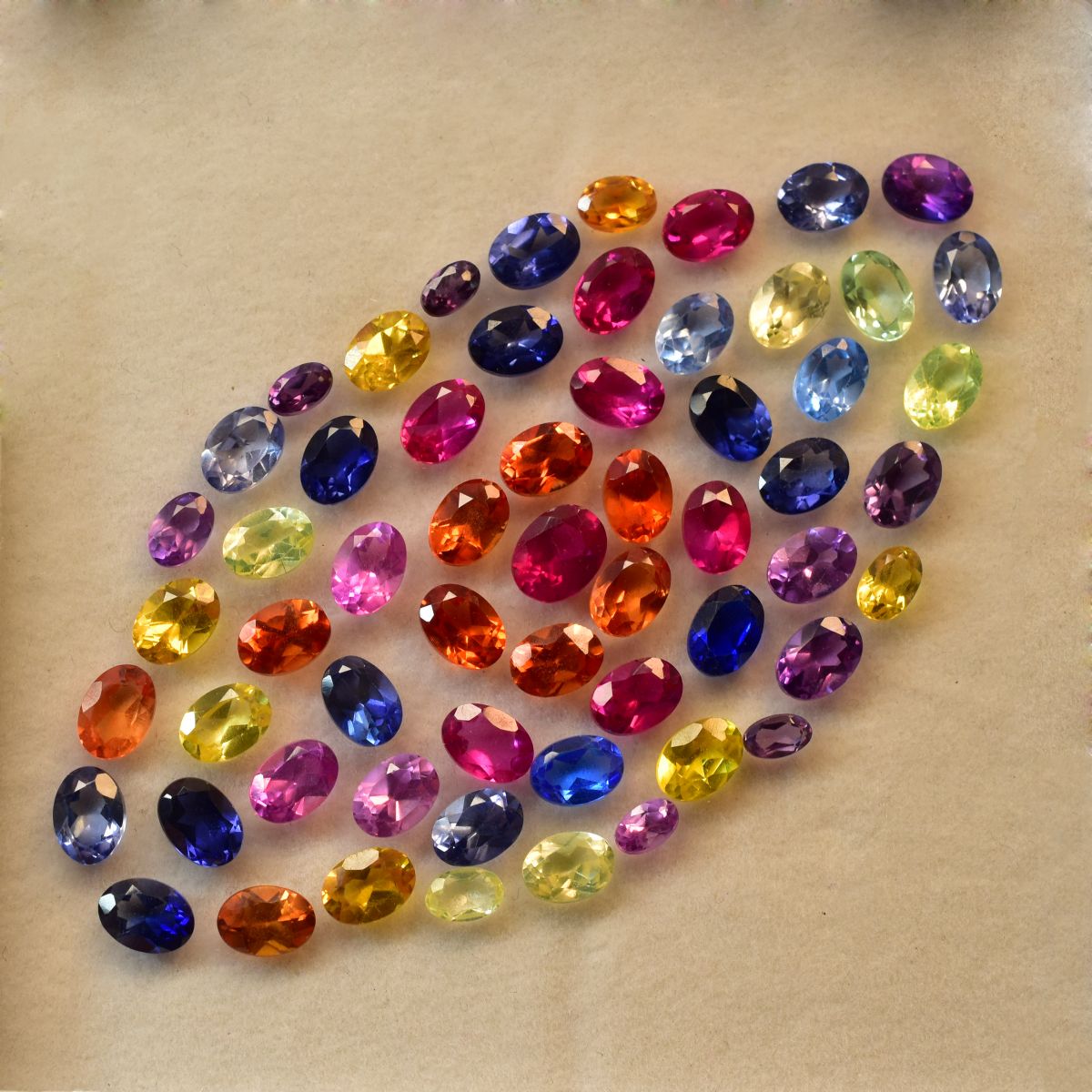 Untreated Sapphire Oval Cut 12 Pcs 7x5 mm Natural CERTIFIED Gemstone Lot