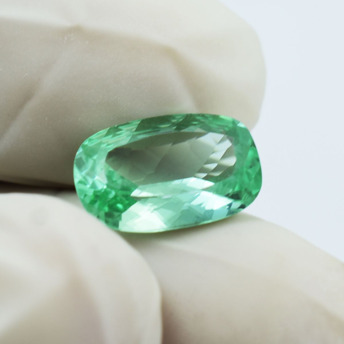 11.05 Ct CERTIFIED Natural Cushion Bluish Green Loose Gemstone Montana Sapphire