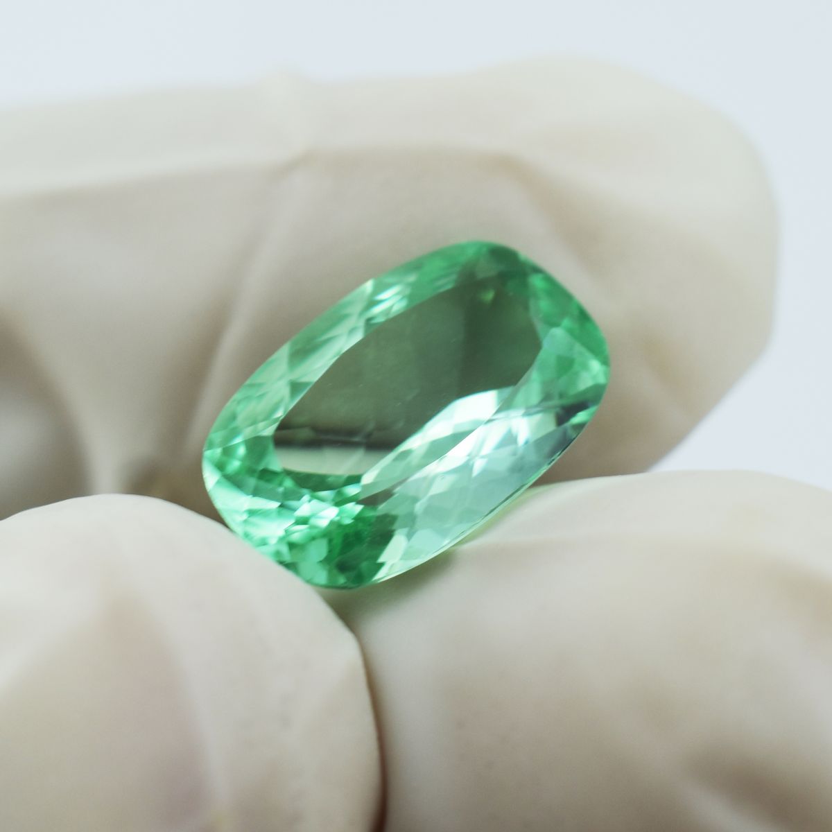 11.05 Ct CERTIFIED Natural Cushion Bluish Green Loose Gemstone Montana Sapphire