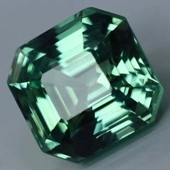 Natural Montana Sapphire Bluish Green CERTIFIED 14.00 Ct Square Loose Gemstone