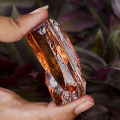 Uncut Rough Gemstone 283.85 Carat Natural Orange Sapphire CERTIFIED Raw Rough