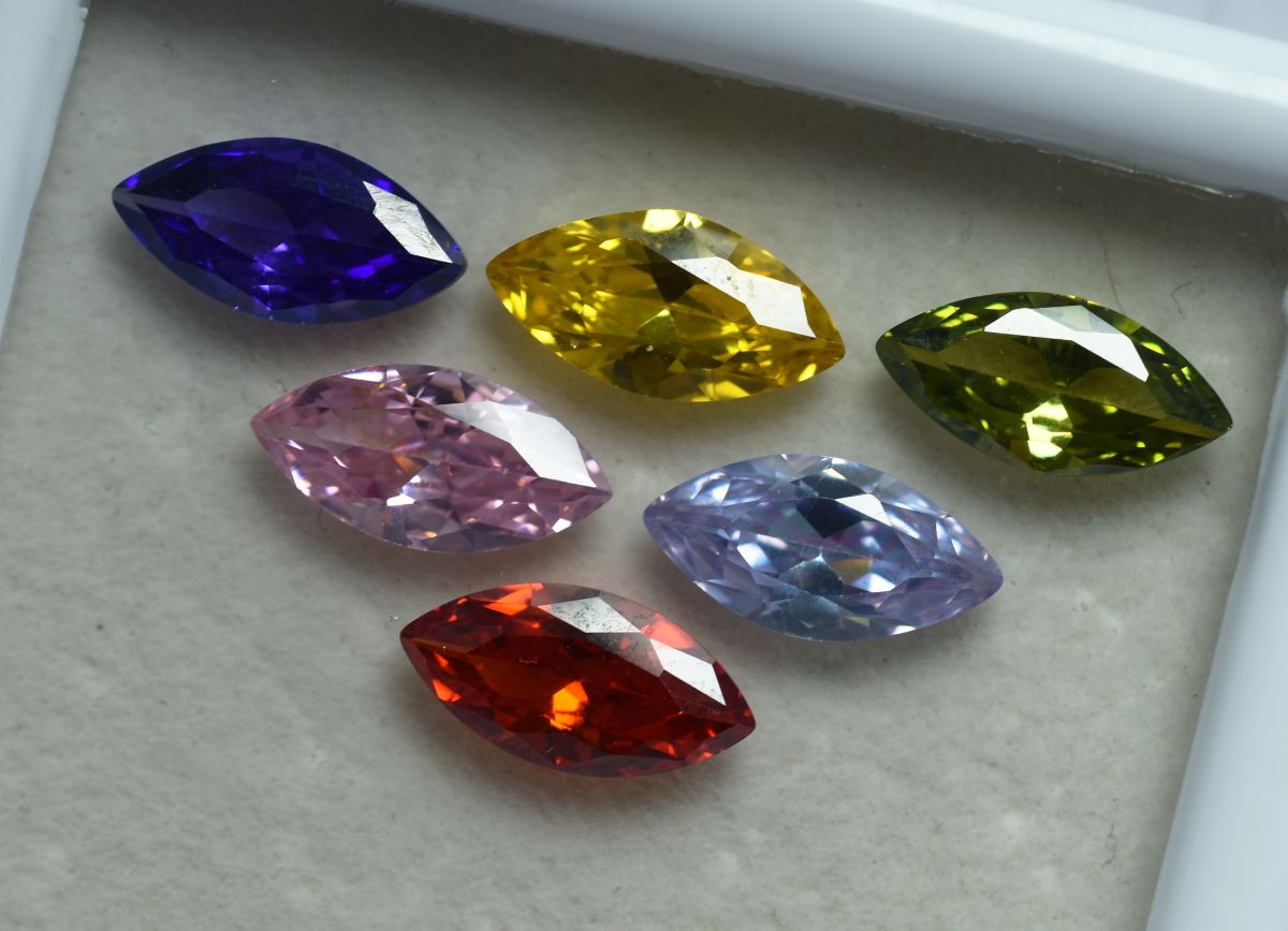 Sapphire Mix Color Marquise Cut CERTIFIED 9 Pcs Natural Loose Gemstone 7x5 mm