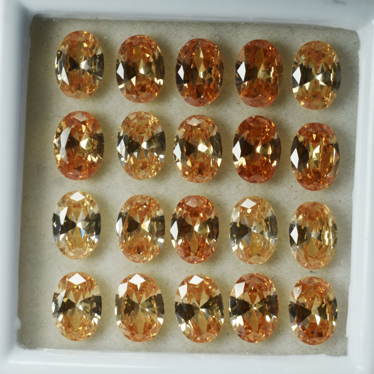 9 Pcs 7x5 mm CERTIFIED Oval Cut Lot Stunning Natural Sapphire Peach Gemstone