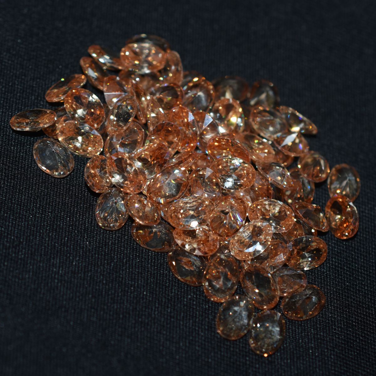 9 Pcs 7x5 mm CERTIFIED Oval Cut Lot Stunning Natural Sapphire Peach Gemstone