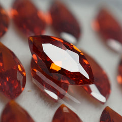 CERTIFIED Natural 9 Pcs Sapphire Orange Marquise Cut Loose Gemstone 10x5 mm Lot